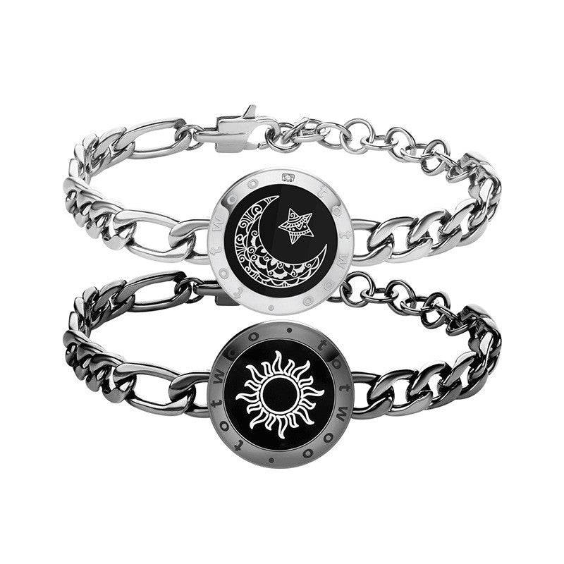 Sun & Moon Smart Sensing Couple Bracelets – Stay Connected Anytime, Anywhere - All Inclusive Family Treasures