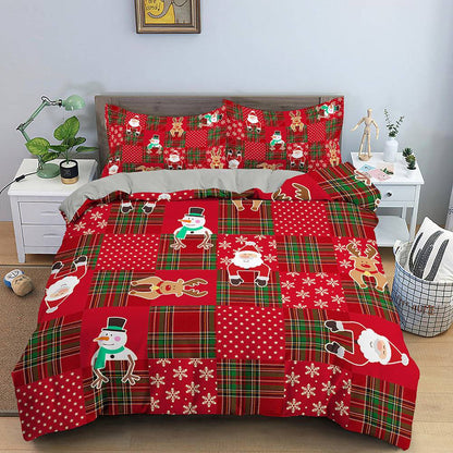 Festive Bedspread Set - Cozy Three-Piece Bedding - All Inclusive Family Treasures