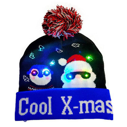 Festive LED Light-Up Christmas Beanie – Cozy, Bright, and Full of Holiday Spirit! - All Inclusive Family Treasures