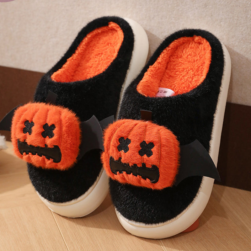 Spooky-Cute Pumpkin Slippers for Halloween Snuggles