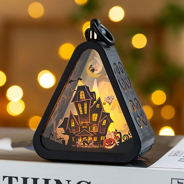 Haunted Glow Pumpkin Lantern – Spooky Halloween Décor Light