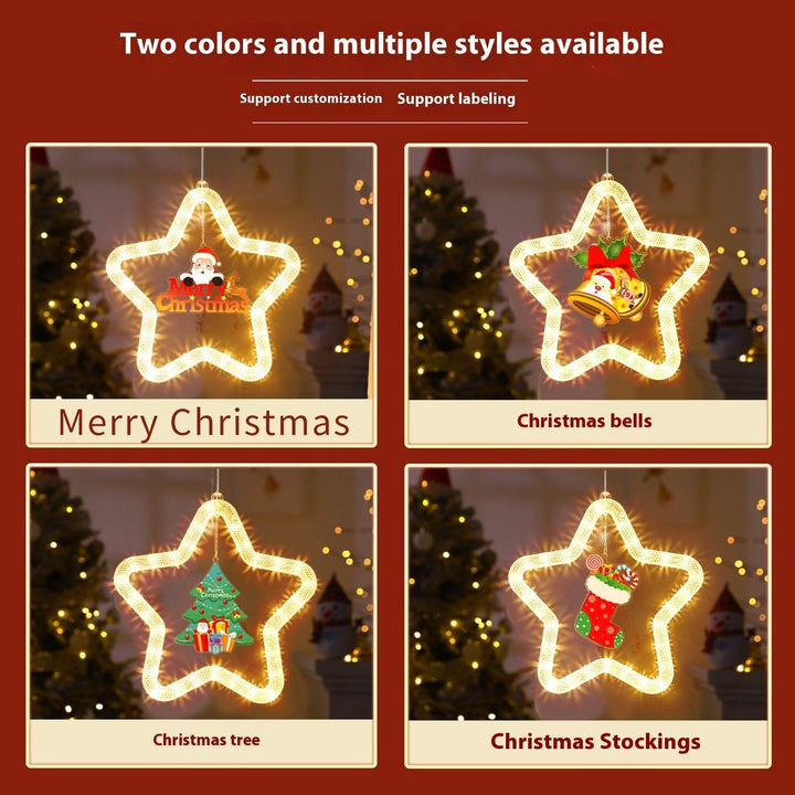 Sparkling LED Christmas Star Lights – Illuminate Your Windows and Doors This Holiday Season - All Inclusive Family Treasures