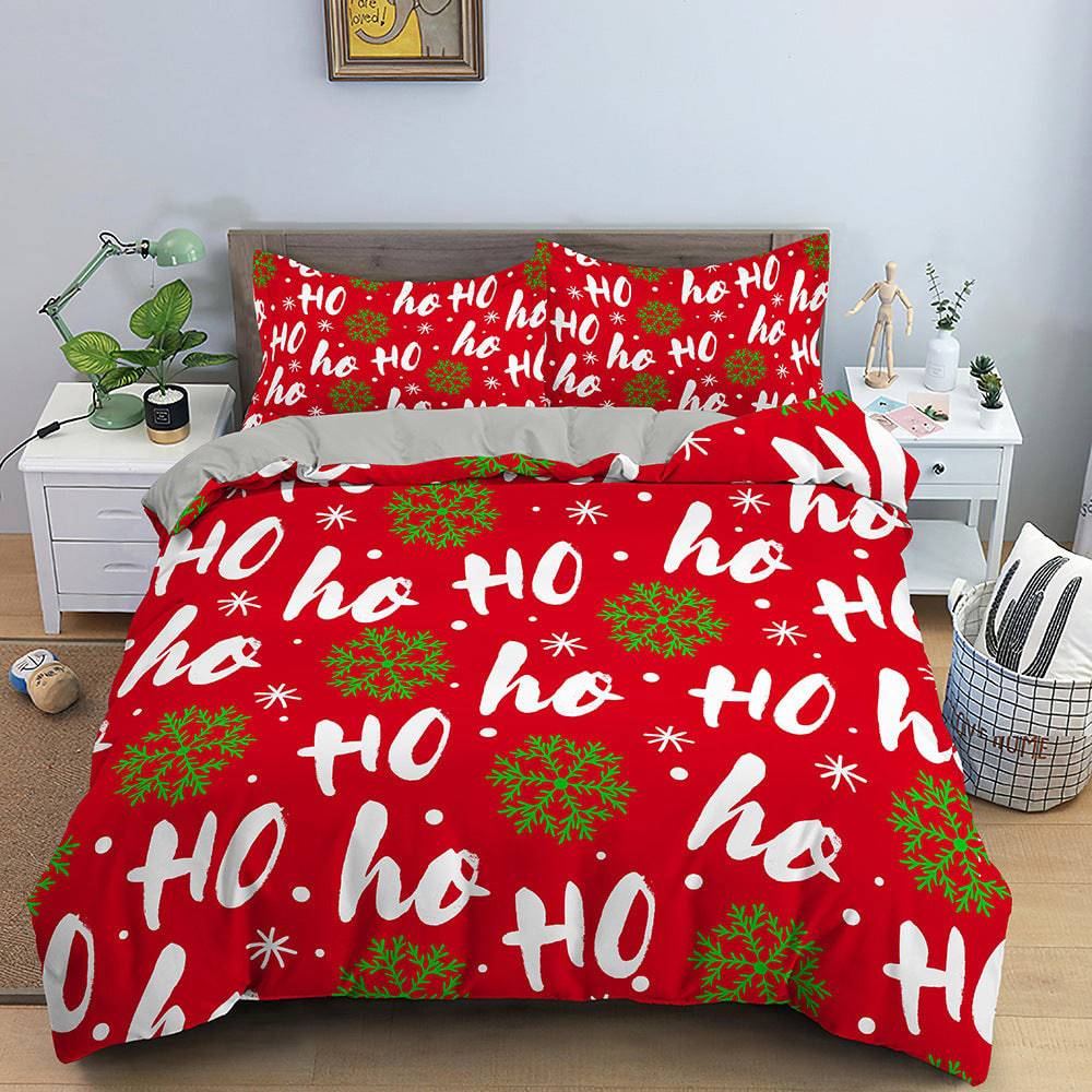 Festive Bedspread Set - Cozy Three-Piece Bedding - All Inclusive Family Treasures