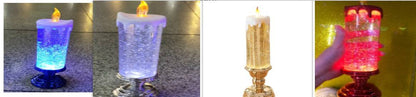 Enchanting Color-Changing LED Glitter Candle – Rechargeable & Waterproof Home Decor - All Inclusive Family Treasures