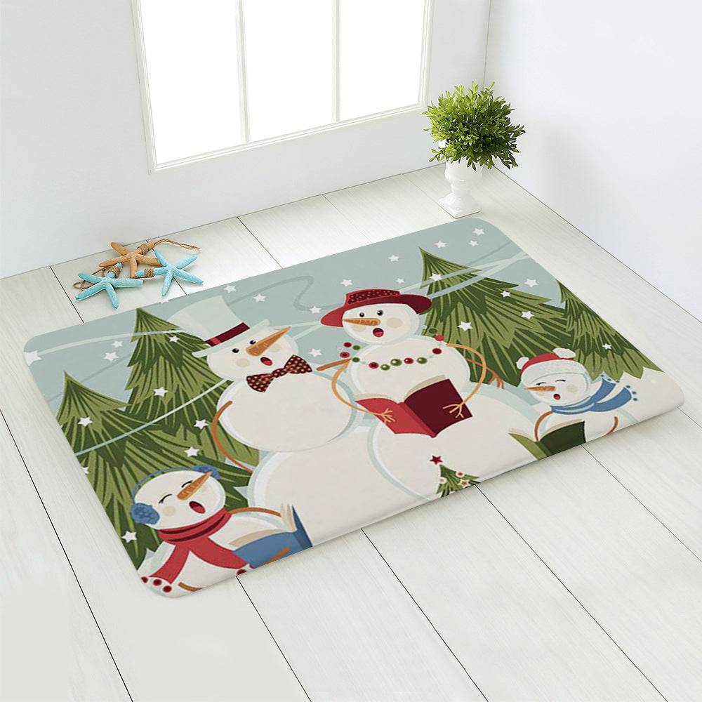 Festive Santa & Snowman Floor Mats – Cozy Christmas Decor for Your Home - All Inclusive Family Treasures