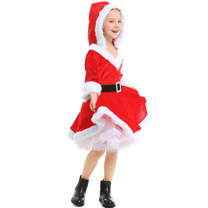 Adorable Red Santa Tutu Dress – Christmas Girl’s Festive Costume - All Inclusive Family Treasures