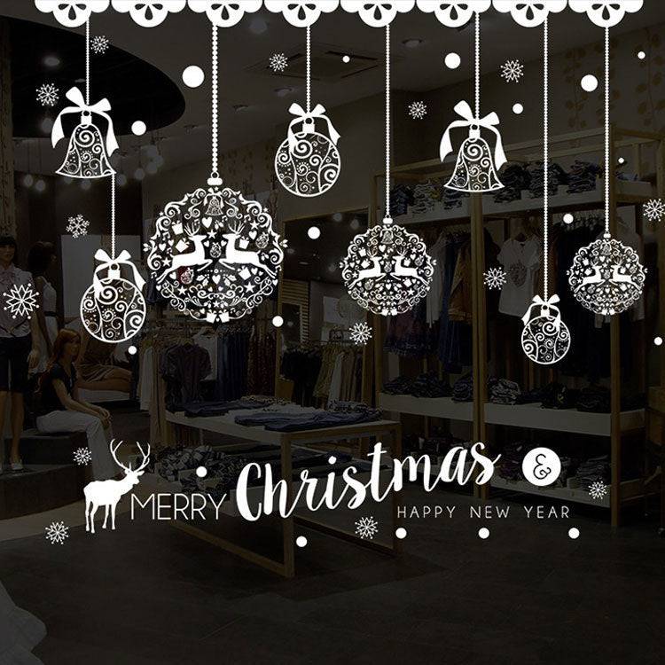 Festive Christmas Wall Stickers – Self-Adhesive Holiday Decor for Windows & Walls - All Inclusive Family Treasures
