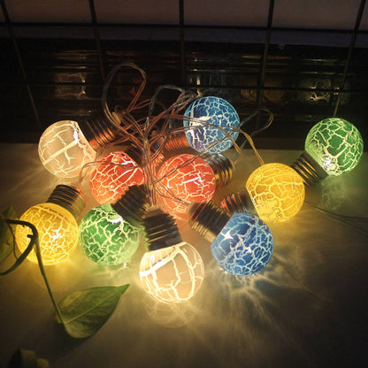 Cracked Bulb LED String Lights – Festive & Decorative Lighting for Christmas and Holidays - All Inclusive Family Treasures