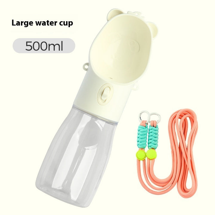2-in-1 Portable Pet Water & Food Bottle – Travel Essential