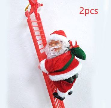 Magical Electric Santa Claus Climbing Ladder – Bring Holiday Cheer to Your Home! - All Inclusive Family Treasures