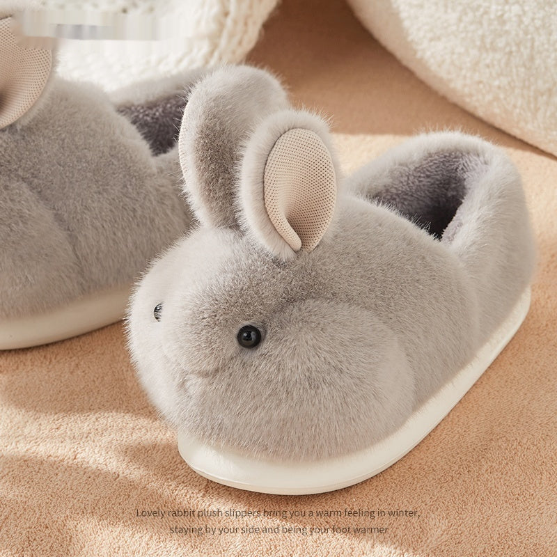 Hop Into Ultimate Comfort with These Adorable Rabbit Plush Slippers! - All Inclusive Family Treasures