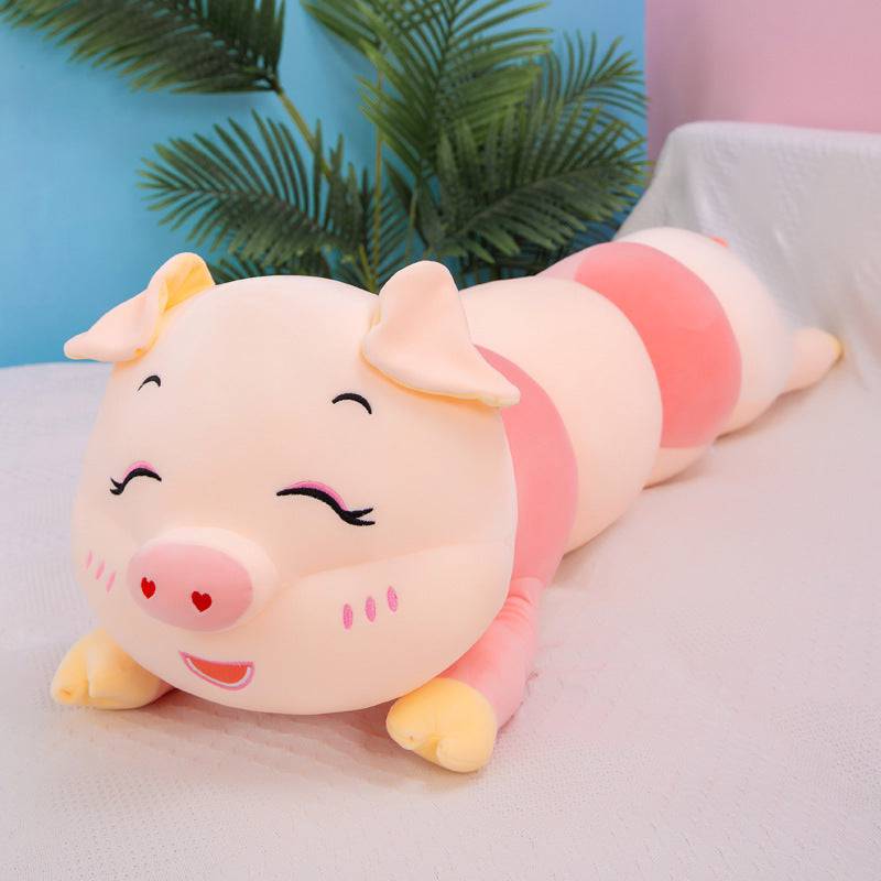 Adorable Piggy Long Body Pillow – Cuddly Plush for Comfort & Decor - All Inclusive Family Treasures