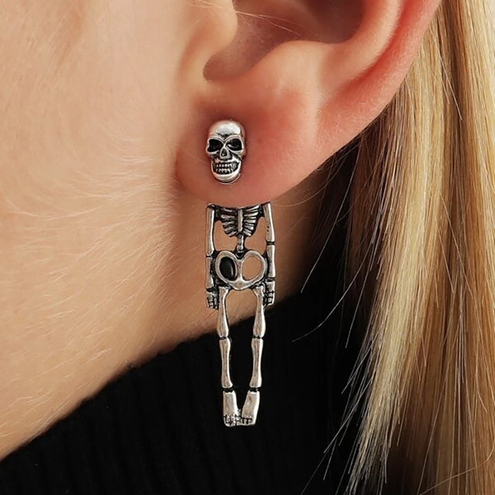 Creepin’ It Real: Halloween Skeleton Stud Earrings