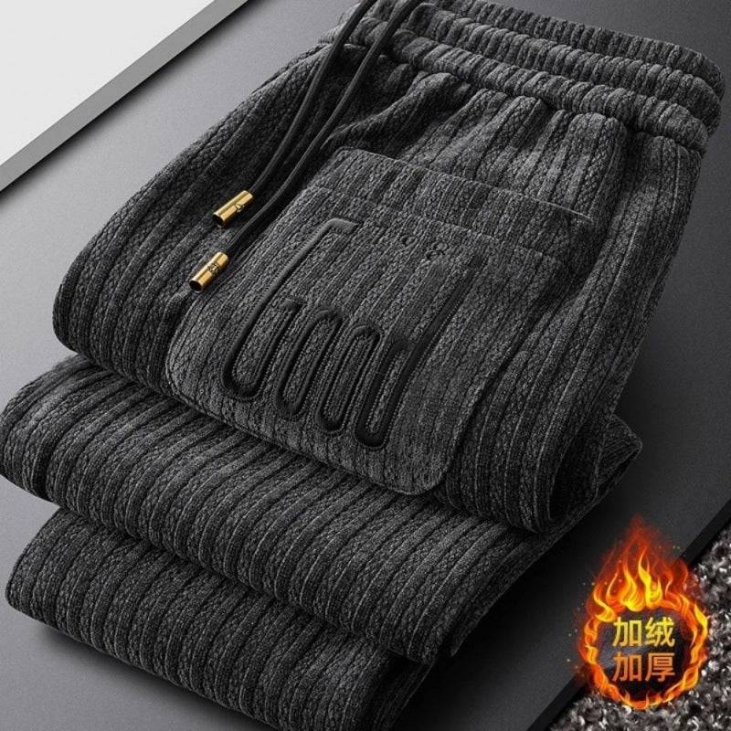 Men’s Lined Corduroy Chenille Sweatpants - Perfect for Autumn & Winter Comfort - All Inclusive Family Treasures