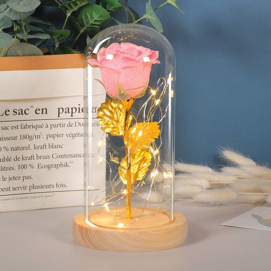 Eternal LED Rose in Glass Dome – A Magical Gift for Every Occasion - All Inclusive Family Treasures