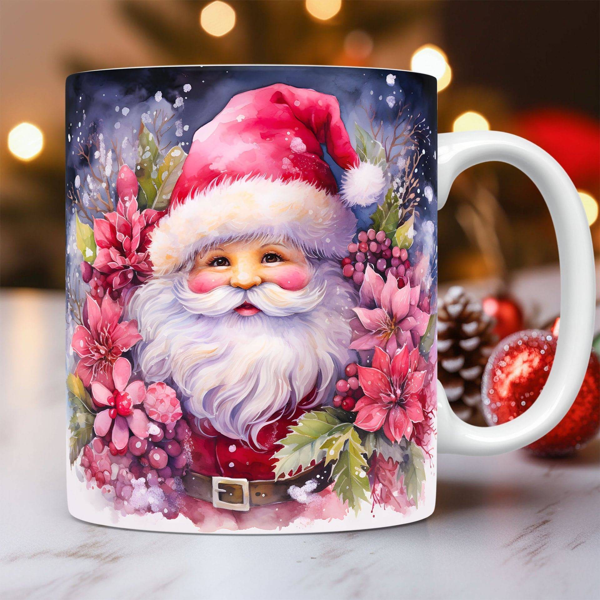 Festive 3D Christmas Ceramic Mug – Adorable Santa Design for Holiday Cheer! - All Inclusive Family Treasures