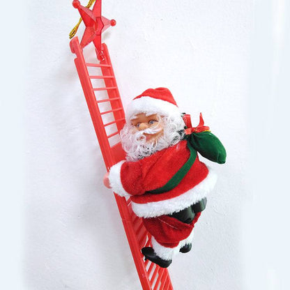 Magical Electric Santa Claus Climbing Ladder – Bring Holiday Cheer to Your Home! - All Inclusive Family Treasures