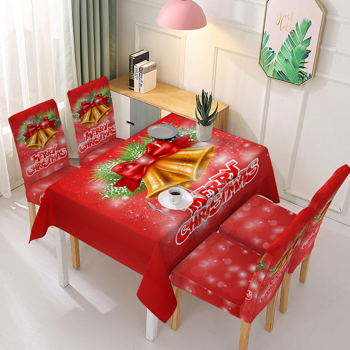 Festive Feast: Christmas Dining Table & Chair Cover Set