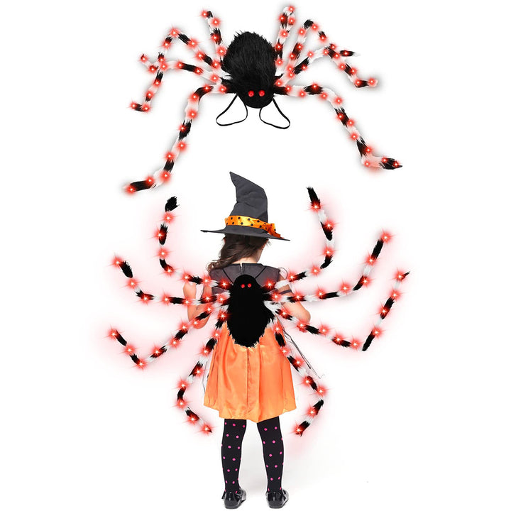 Creepy-Cool Spider Backpack with Glowing LED Legs