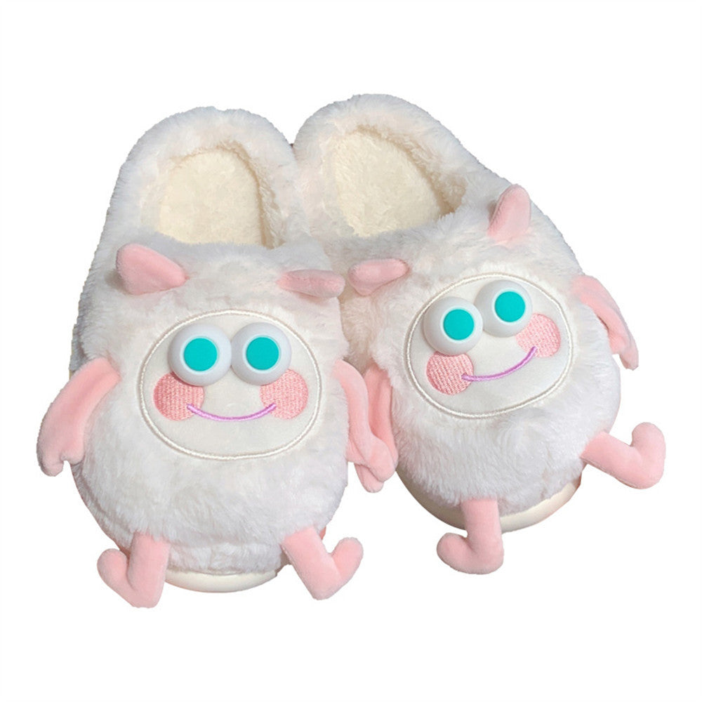 Women’s Plush Cartoon Thermal Slippers