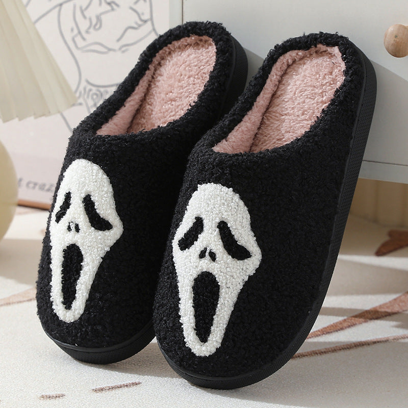 Hauntingly Comfy Halloween Skull Slippers