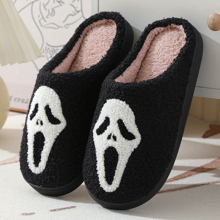 Hauntingly Comfy Halloween Skull Slippers