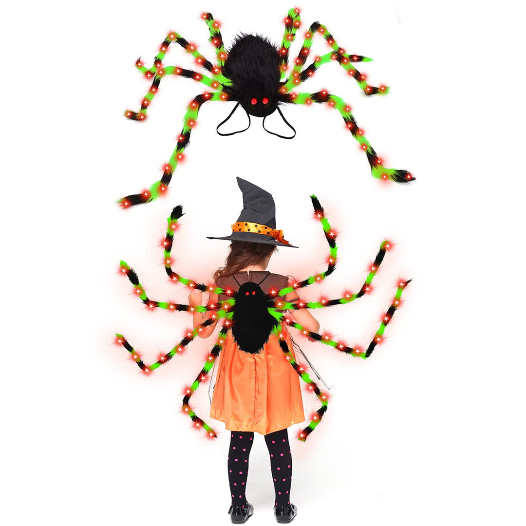 Creepy-Cool Spider Backpack with Glowing LED Legs