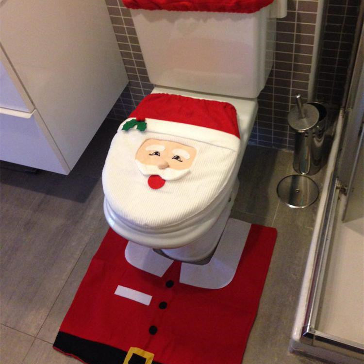 Santa’s Jolly Bathroom Set – A Festive Touch for Every Corner