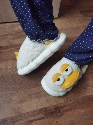 Cozy Duck Cartoon Slippers – Warm &amp; Fun for Every Step - All Inclusive Family Treasures