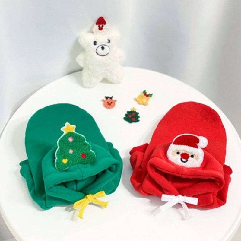 Adorable Christmas Pet Hoodie – Warm Santa & Tree Pullover for Cats & Dogs - All Inclusive Family Treasures