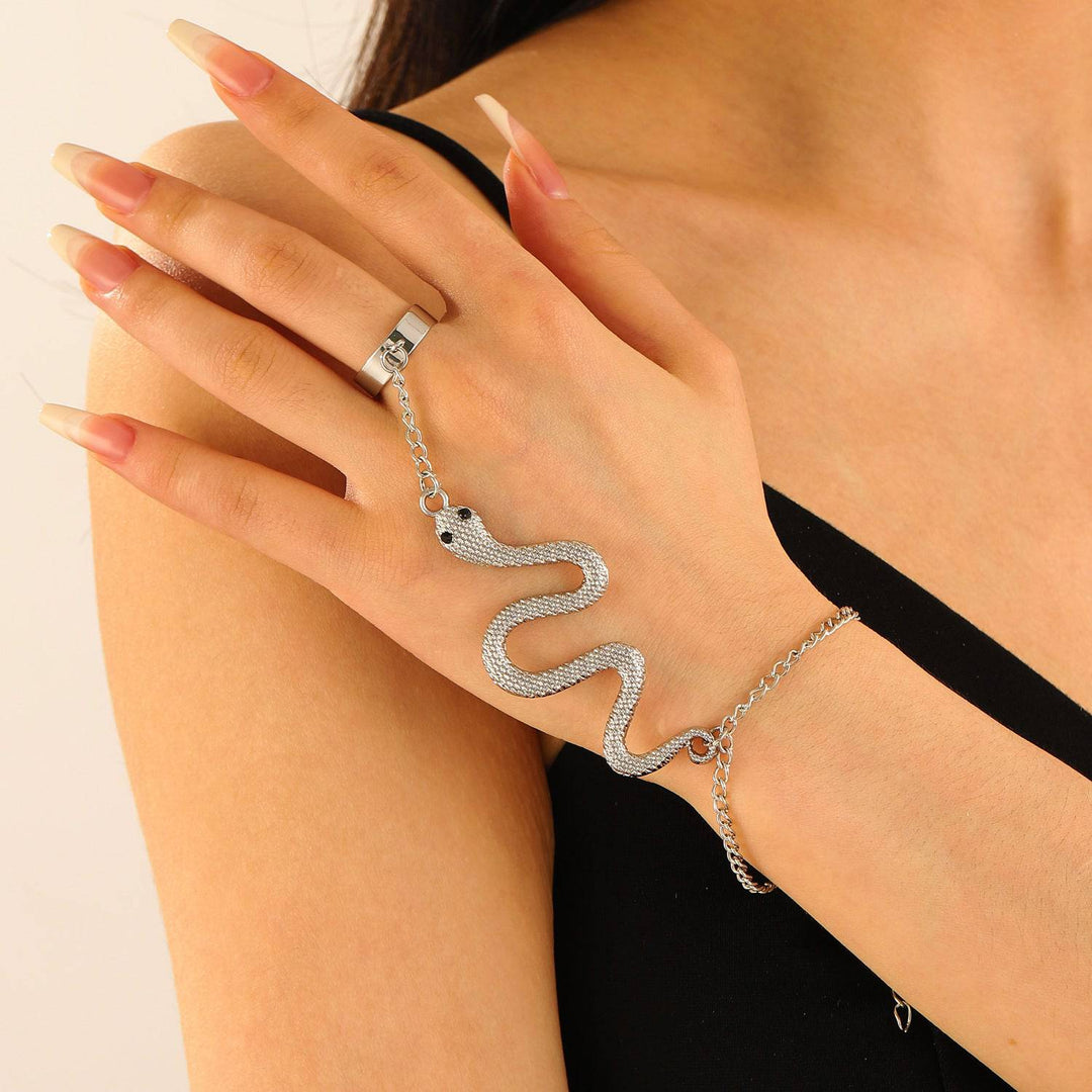 Bold Serpentine Hand Chain Bracelet - All Inclusive Family Treasures