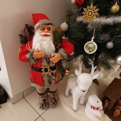 Charming Nordic Santa Claus Ornaments – Festive Winter Wonderland Decor