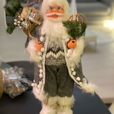 Charming Nordic Santa Claus Ornaments – Festive Winter Wonderland Decor