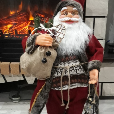 Charming Nordic Santa Claus Ornaments – Festive Winter Wonderland Decor