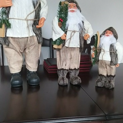 Charming Nordic Santa Claus Ornaments – Festive Winter Wonderland Decor