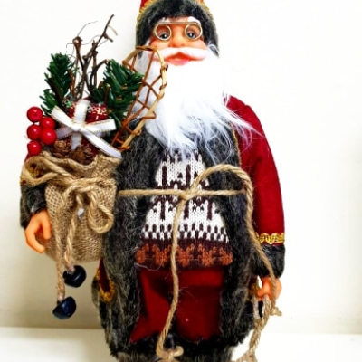 Charming Nordic Santa Claus Ornaments – Festive Winter Wonderland Decor