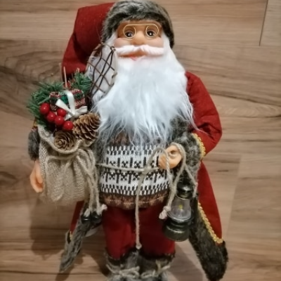 Charming Nordic Santa Claus Ornaments – Festive Winter Wonderland Decor