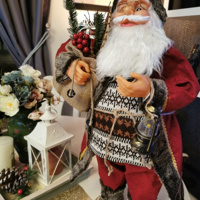 Charming Nordic Santa Claus Ornaments – Festive Winter Wonderland Decor