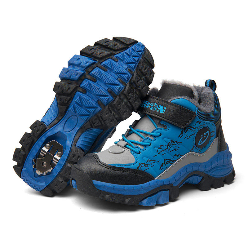 Adventure Steps – Kids’ Warm Cotton Hiking Shoes with Non-Slip Sole