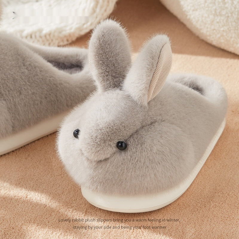 Hop Into Ultimate Comfort with These Adorable Rabbit Plush Slippers! - All Inclusive Family Treasures