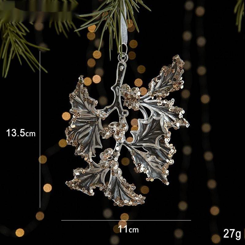 Sparkling Sequin Acrylic Christmas Ornaments – Set of Elegant Transparent Pendants - All Inclusive Family Treasures