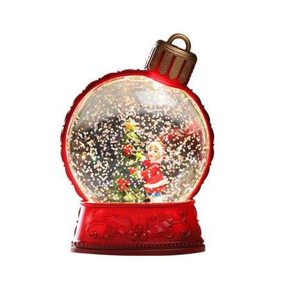 Luminous Christmas LED Snow Globe – Festive Holiday Scene Collection - All Inclusive Family Treasures