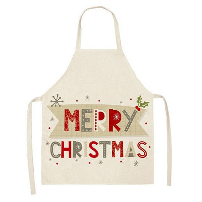 Festive Christmas Cotton & Linen Apron Collection – Perfect for Holiday Cooking & Baking - All Inclusive Family Treasures