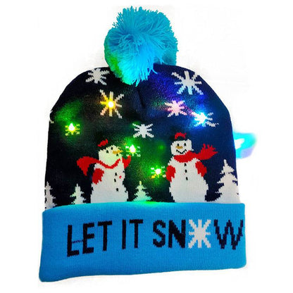 Festive LED Light-Up Christmas Beanie – Cozy, Bright, and Full of Holiday Spirit! - All Inclusive Family Treasures