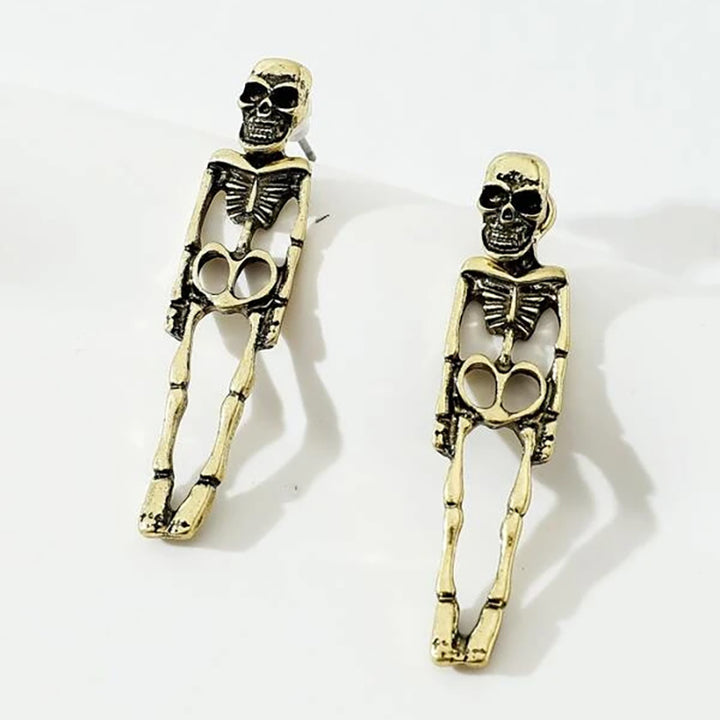 Creepin’ It Real: Halloween Skeleton Stud Earrings