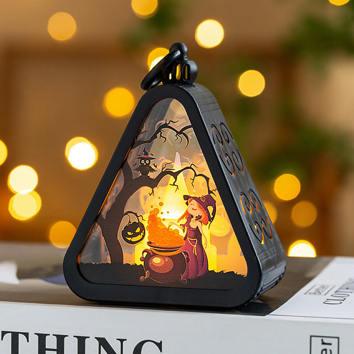 Haunted Glow Pumpkin Lantern – Spooky Halloween Décor Light