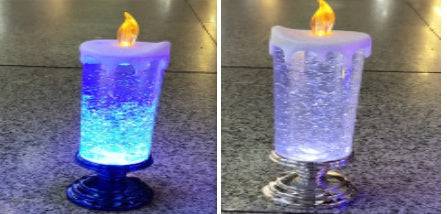 Enchanting Color-Changing LED Glitter Candle – Rechargeable & Waterproof Home Decor - All Inclusive Family Treasures