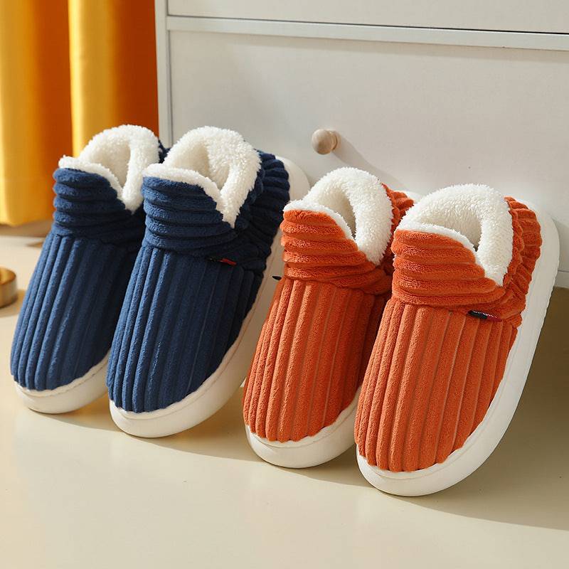 Cozy Winter Cotton Plush Slippers – Warm Indoor & Outdoor Fleece Slippers for Couples - All Inclusive Family Treasures