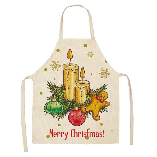 Festive Christmas Cotton & Linen Apron Collection – Perfect for Holiday Cooking & Baking - All Inclusive Family Treasures