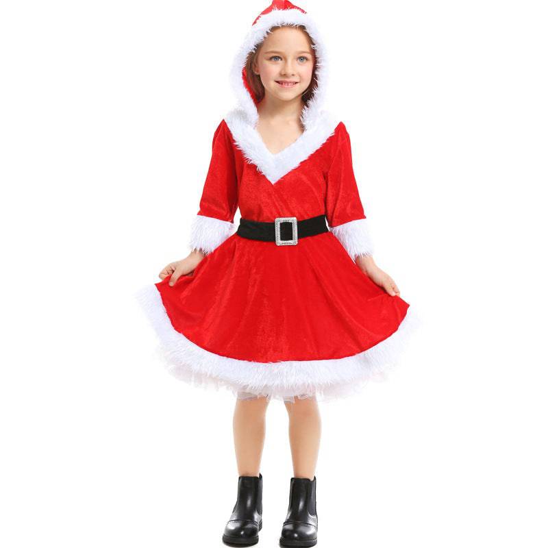 Adorable Red Santa Tutu Dress – Christmas Girl’s Festive Costume - All Inclusive Family Treasures